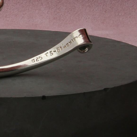 taxco mexico sterling silver & brass accent wrapped cuff bracelet size 6.5in - Picture 3 of 3